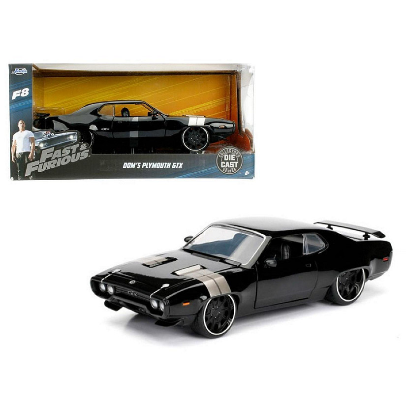 Fast & Furious 1:24 Diecast Vehicle: Dom's Plymoth GTX, Black Image