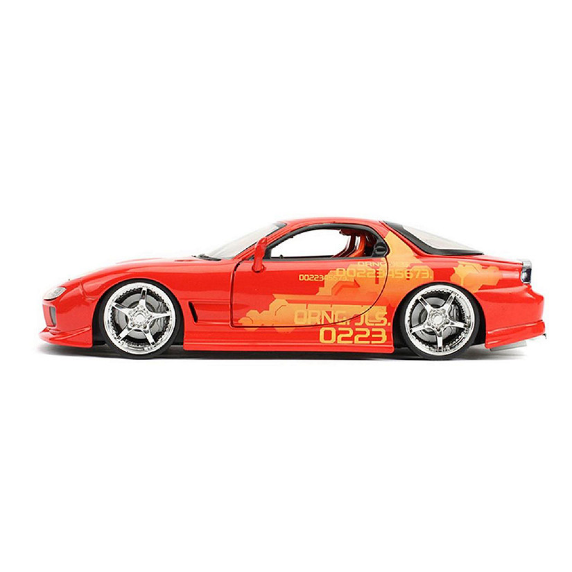 Fast & Furious Julius' Orange Mazda RX-7 1:24 Die Cast Vehicle Image