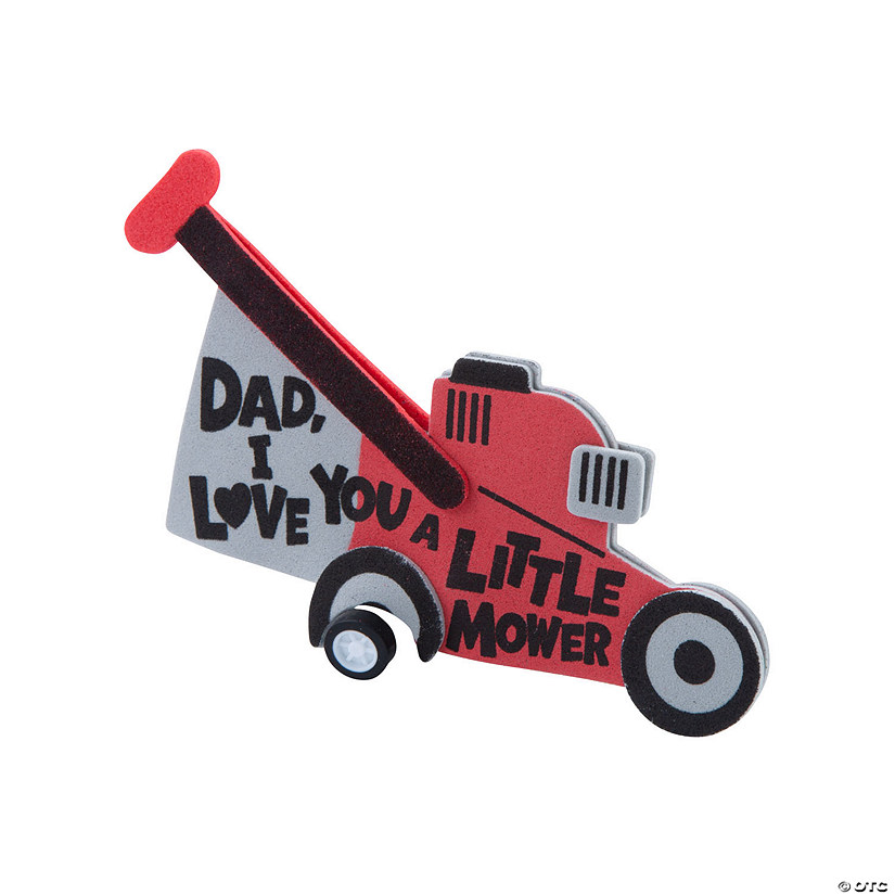 Father&#8217;s Day 3D Lawn Mower Craft Kit - Makes 12 Image