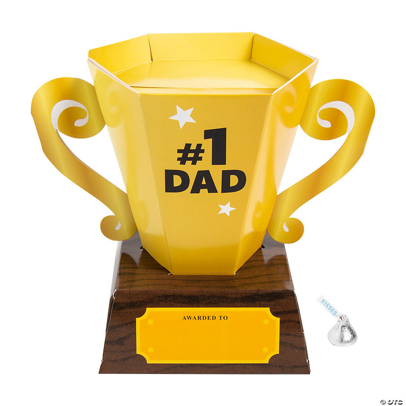 Father&#8217;s Day 3D Trophy Gift Boxes - 12 Pc. Image