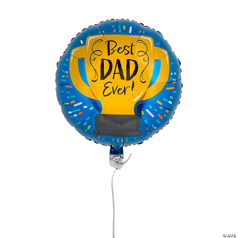 Father&#8217;s Day Best Dad Ever 18" Mylar Balloon Image