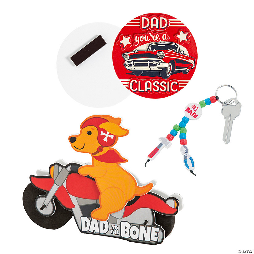 Father&#8217;s Day Car Dad Craft Kit Assortment - Makes 36 Image