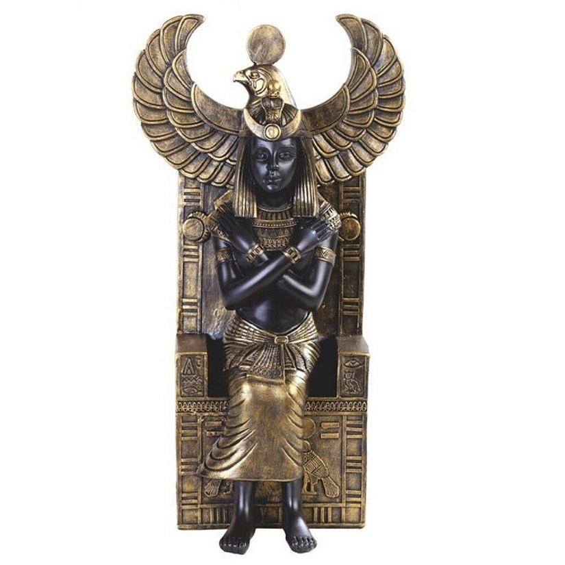FC Design 12"H Egyptian Queen Cleopatra Black and Bronze Statue Home Decor Figurine Image
