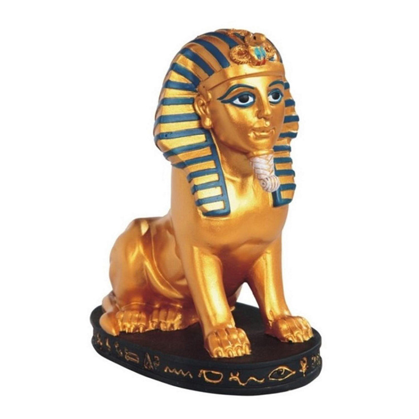 FC Design 6.75"H Great Sphinx of Giza Black and Gold Egyptian Sphinx Statue Home Decor Figurine Image