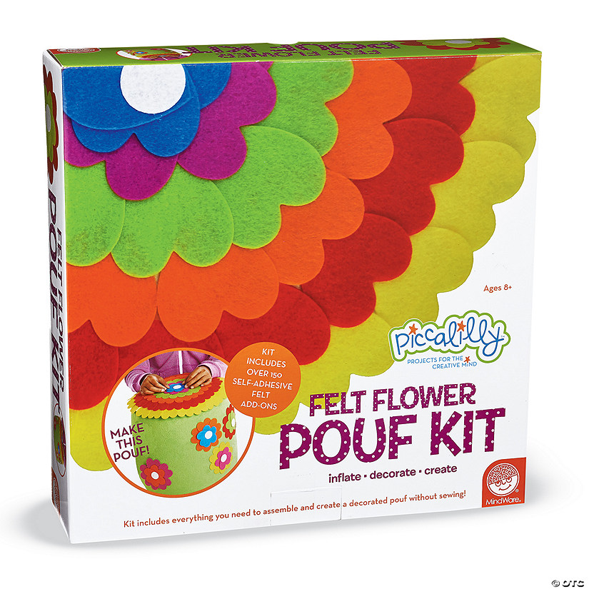 Felt Flower Pouf Kit Image