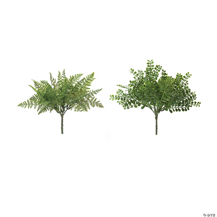 Fern Foliage Bush (Set Of 12) 8.75"H Plastic Image