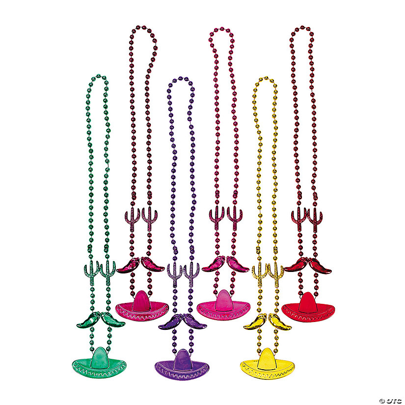 Fiesta Bead Necklaces - 12 Pc. Image
