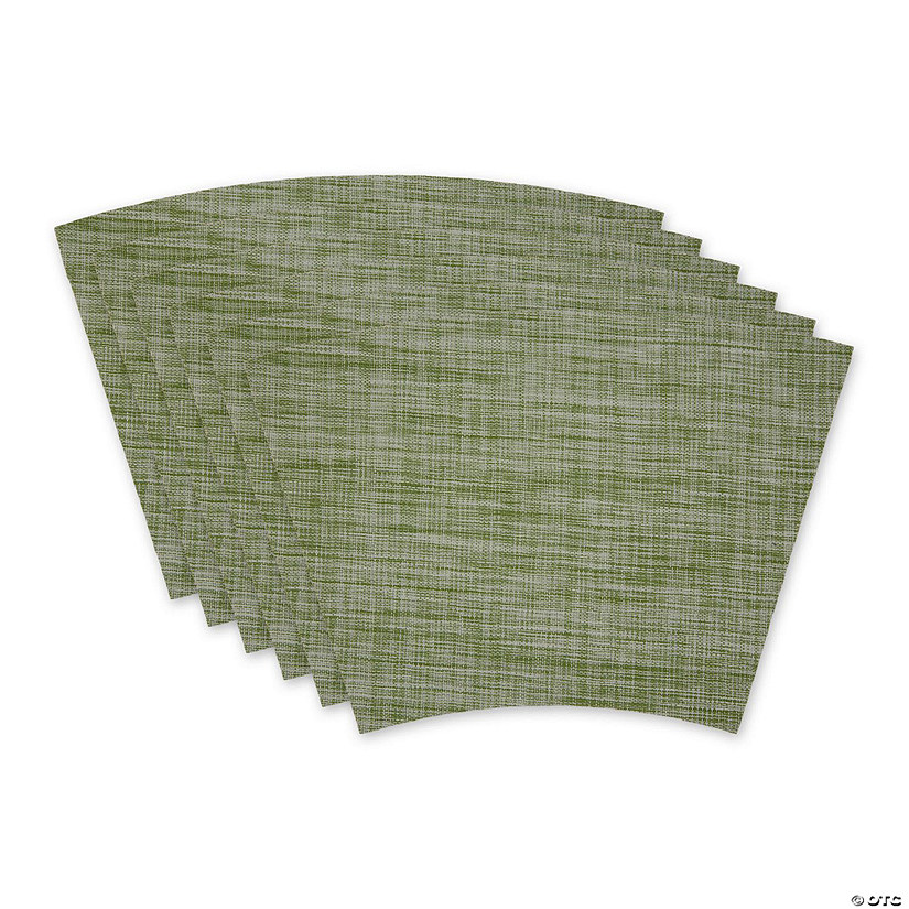 Fig Green Tweed Wedge Table Placemat (Set Of 6) Image