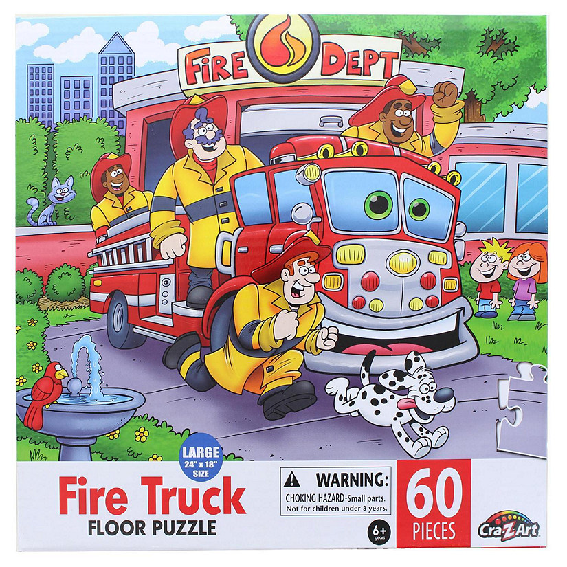 Firefighter Rescue 60 Piece Kids Jigsaw Puzzle Image
