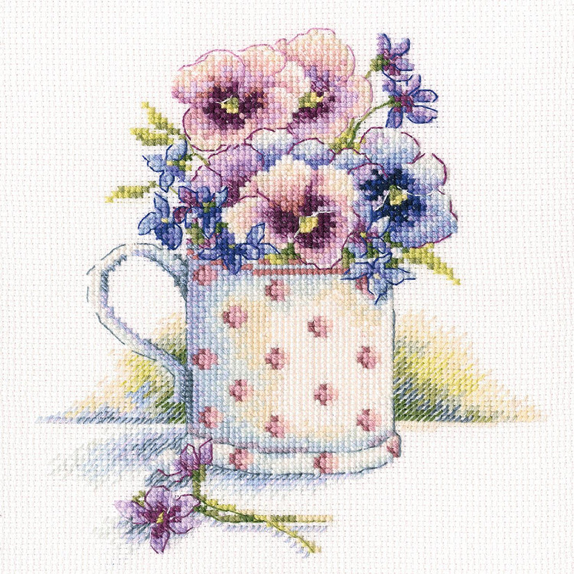 First violets M632 Counted Cross Stitch Kit Image