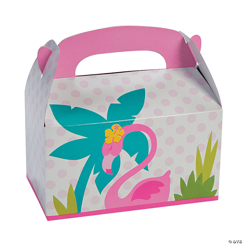 Flamingo Favor Boxes - 12 Pc. Image