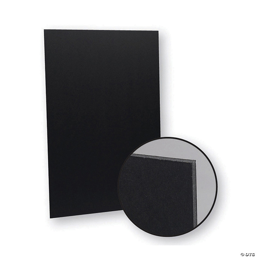 Flipside Black on Black Foam Board, 20" x 30", Pack of 10 Image