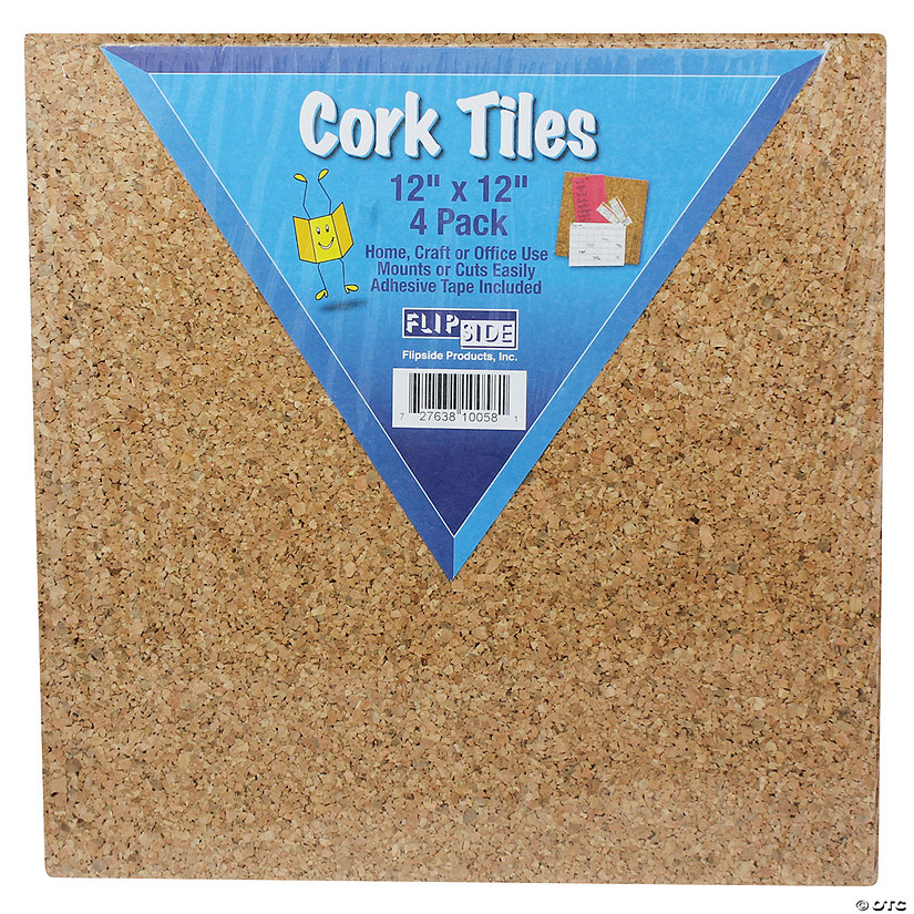 Flipside Cork Tiles, 12" x 12", Set of 4 Image