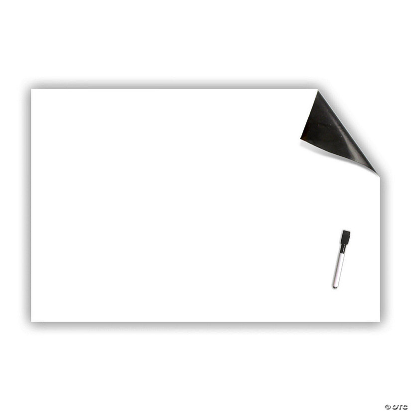 Flipside Products Repositionable Whiteboard Stickable with Dry Erase Marker, 24" x 36" Image