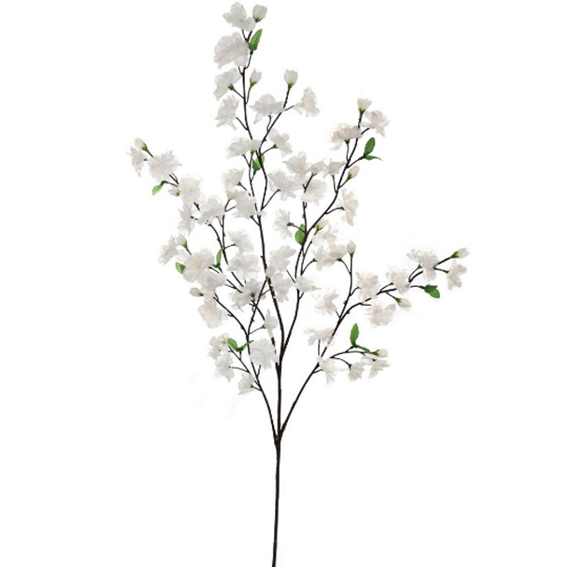 Floral Home 6" Blossom Flowers White Cherry 1pc Image
