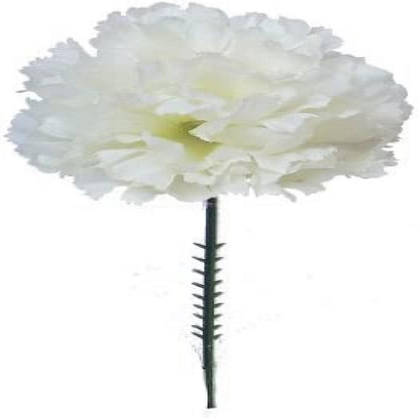 Floral Home Cream White 7"  Silk Carnation Picks 100pcs Image