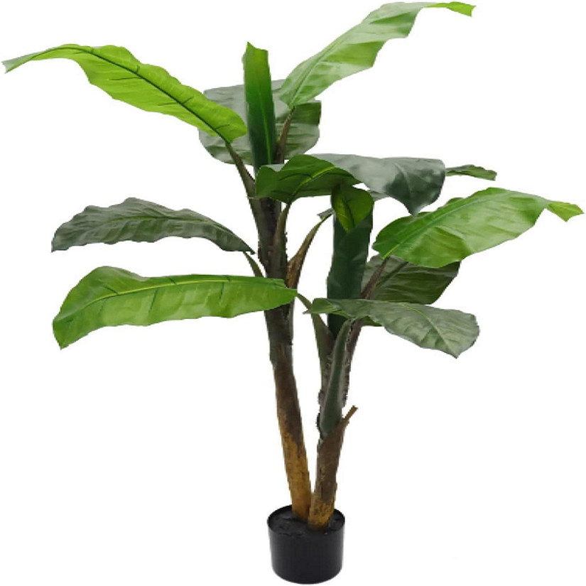 Floral Home Green 4' Artificial Banana Tree 1pc Image