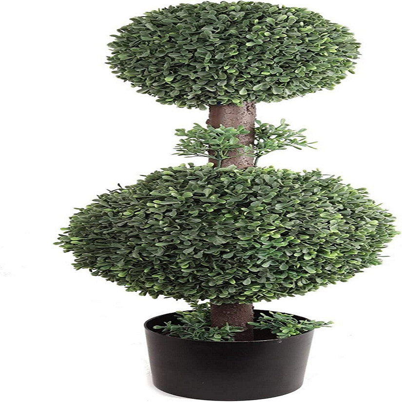 Floral Home  Green 42" Boxwood DBL Ball TOP 1pc Image