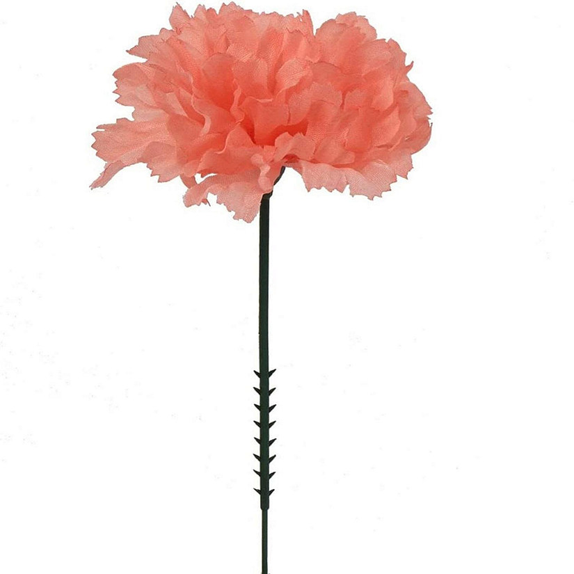 Floral Home Peach 3.5" Silk Carnation 100pcs Image