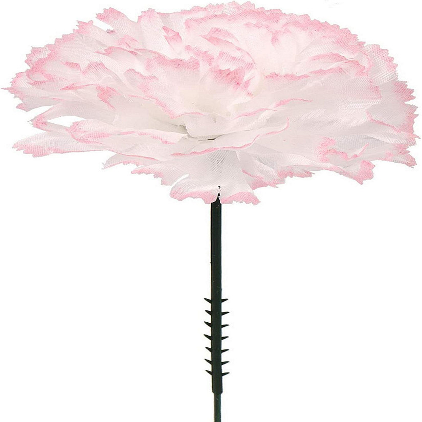 Floral Home Peppermint 7" Silk Carnation Picks 100pcs Image
