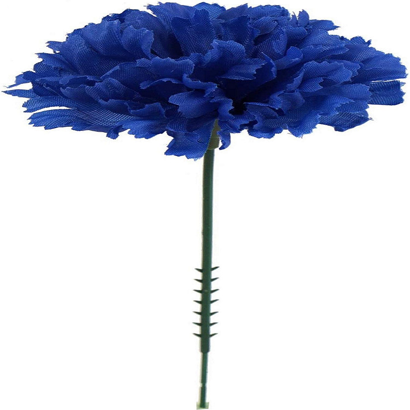 Floral Home Royal Blue 7"Silk Carnation Picks 100pcs Image