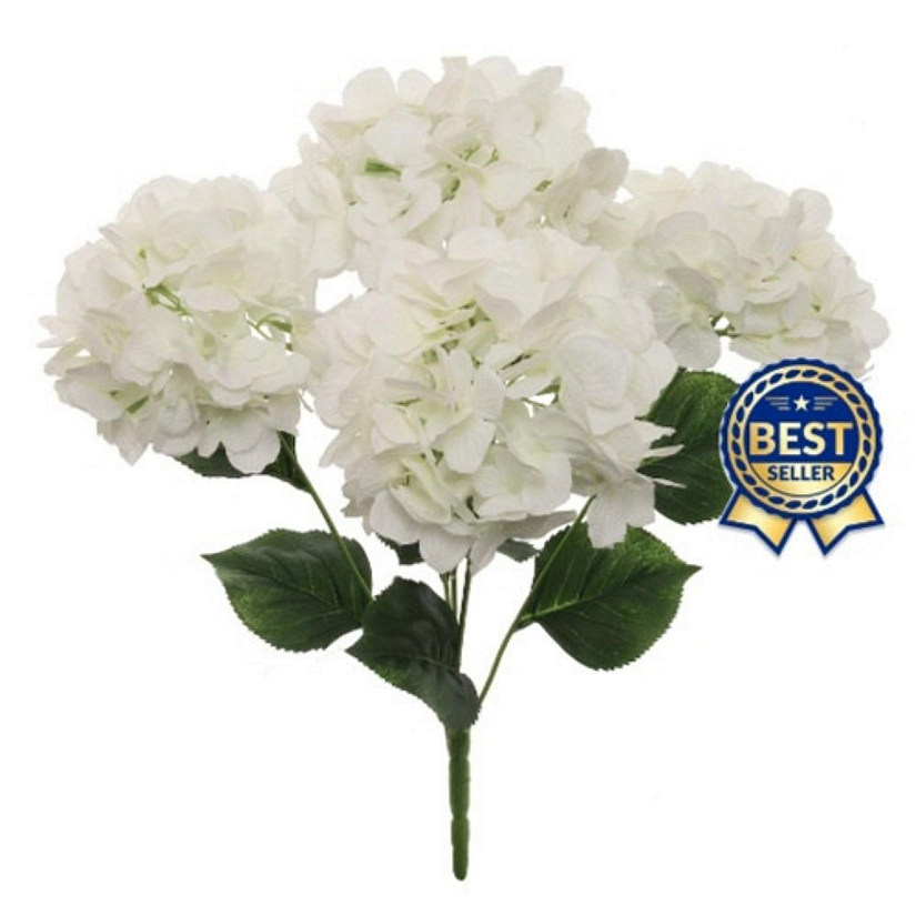 Floral Home White  21" Artificial Hydrangea 1Opcs Image