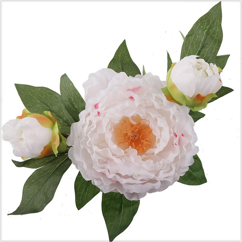 Floral Home White Pink Pre-Made Peony Arrangement 1pc Image