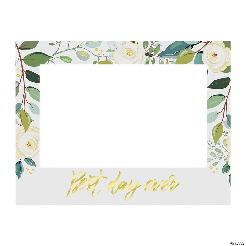 Floral Photo Booth Frame Image
