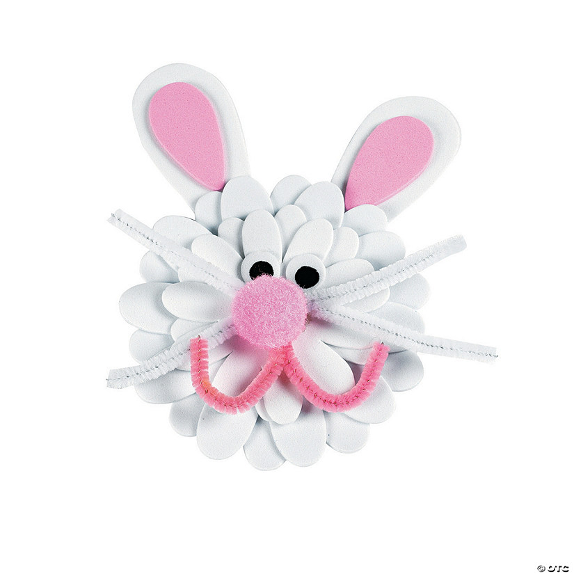 Flower Bunny Magnet Craft Kit - Makes 12 Image