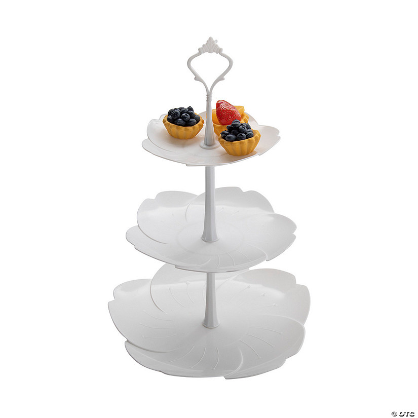 Flower Tiered Serving Tray Image
