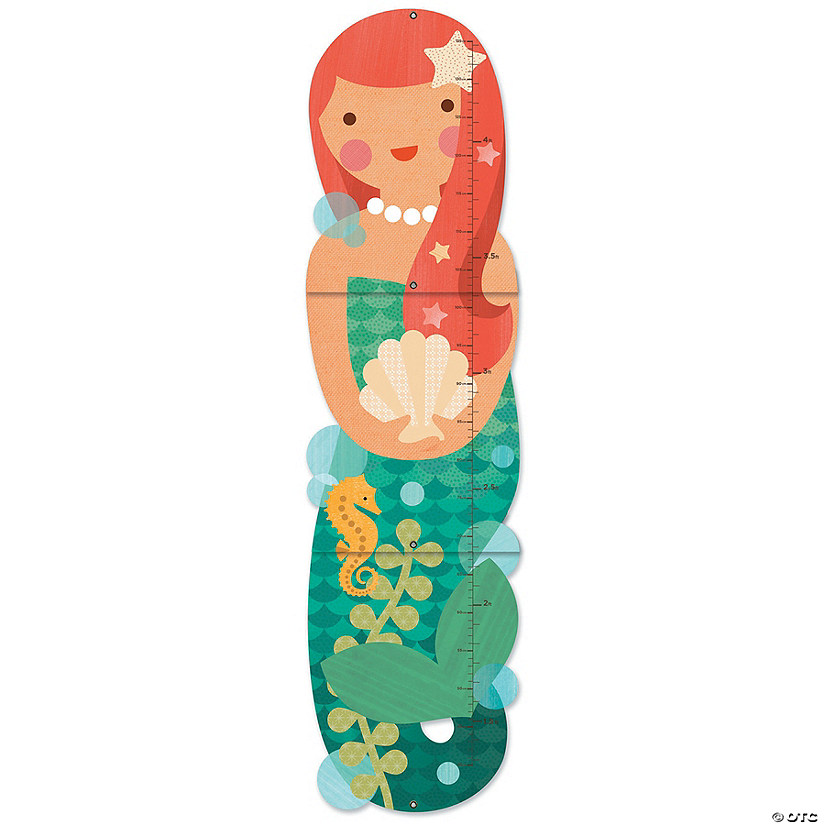 Folding Growth Chart: Little Miss Mermaid Image
