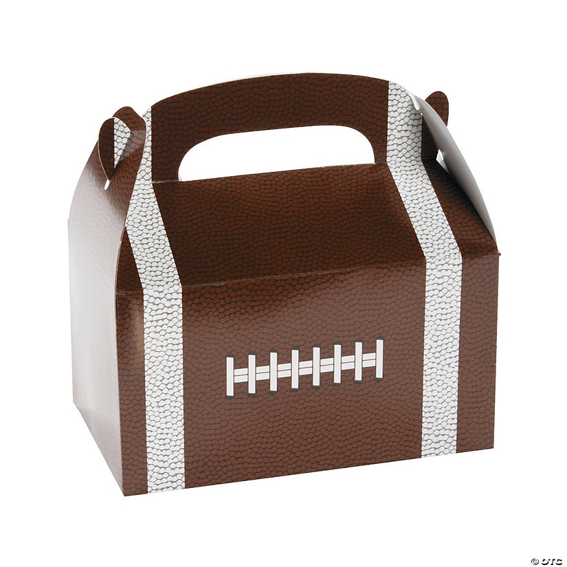 Football Favor Boxes with Handle - 12 Pc. Image