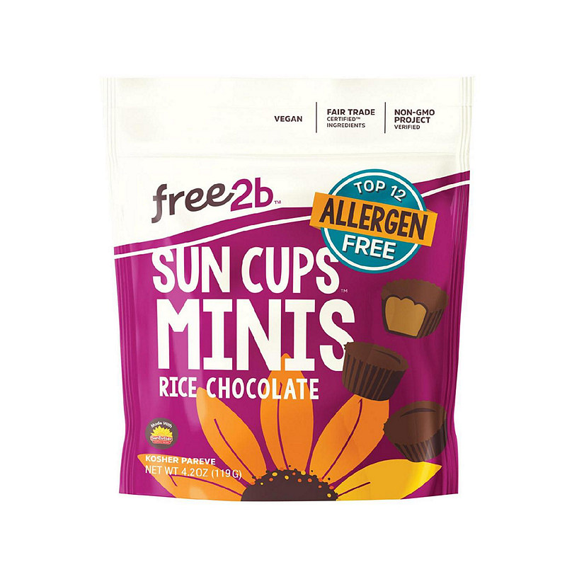 Free 2 B Sun Cups - Mini - Ice Chocolate - Case of 6 - 4.2 oz Image