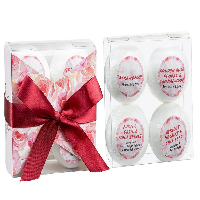 Freida and Joe Romantic Sensuous Fragrances 4pcs Bath Bomb Gift Set Image
