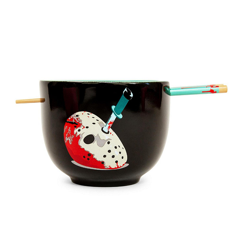 Friday The 13th Jason Voorhees 20-Ounce Ramen Bowl and Chopstick Set Image