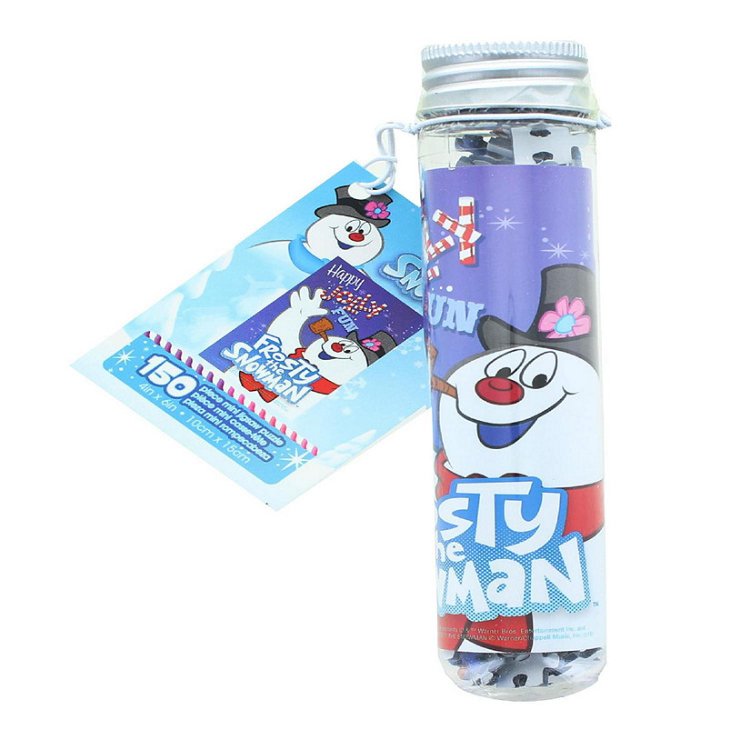 Frosty the Snowman 150 Piece Micro Jigsaw Puzzle In Tube Image