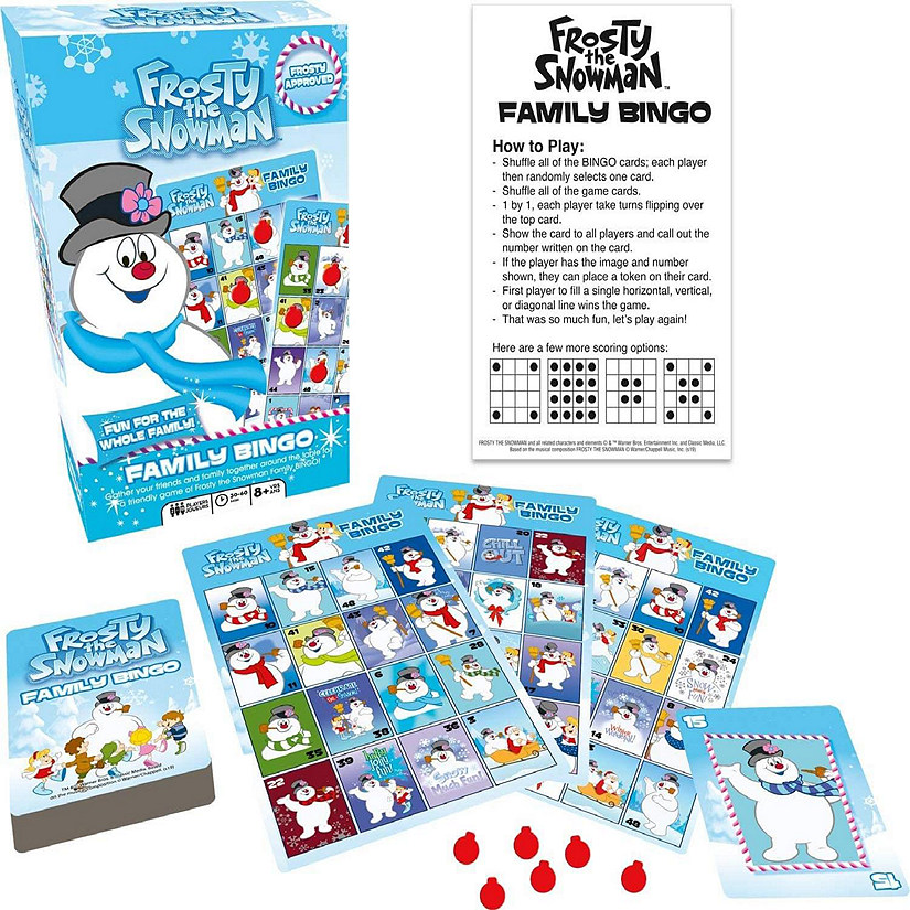 Frosty The Snowman Family Bingo Game Image