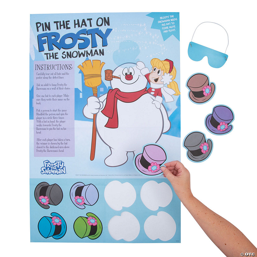 Frosty the Snowman&#8482; Pin the Hat Game - 9 Pc. Image
