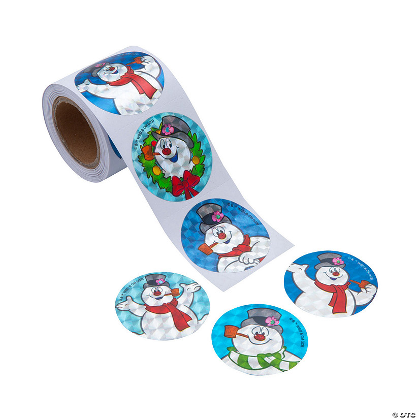 Frosty the Snowman&#8482; Prismatic Sticker Roll - 100 Pc. Image