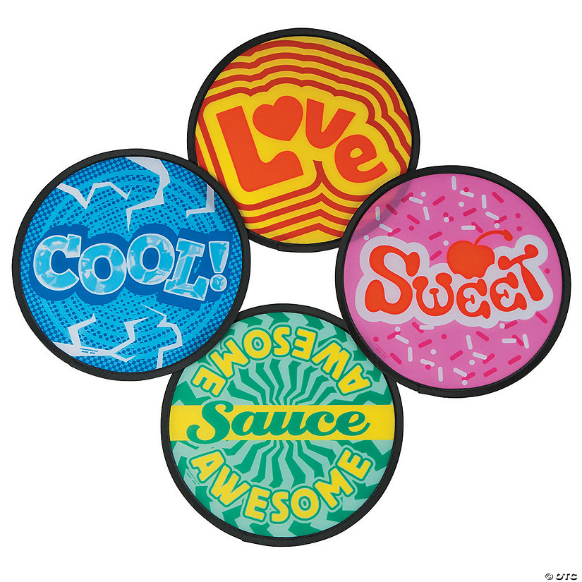 Fun Expressions Flying Discs - 12 Pc. Image