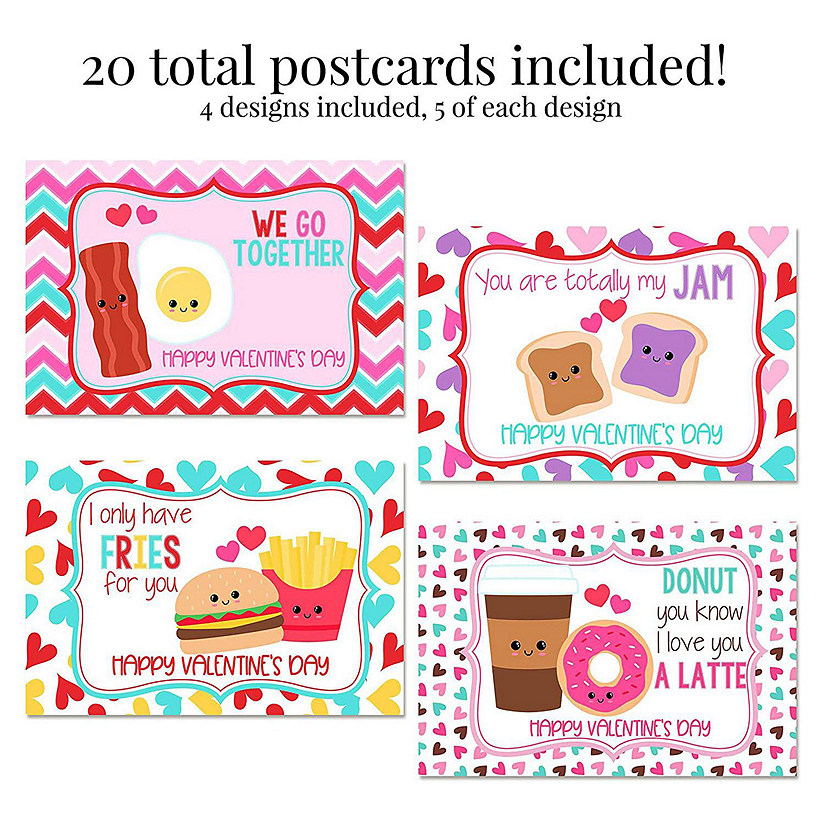 Funny Food Postcards 20pc. by AmandaCreation Image