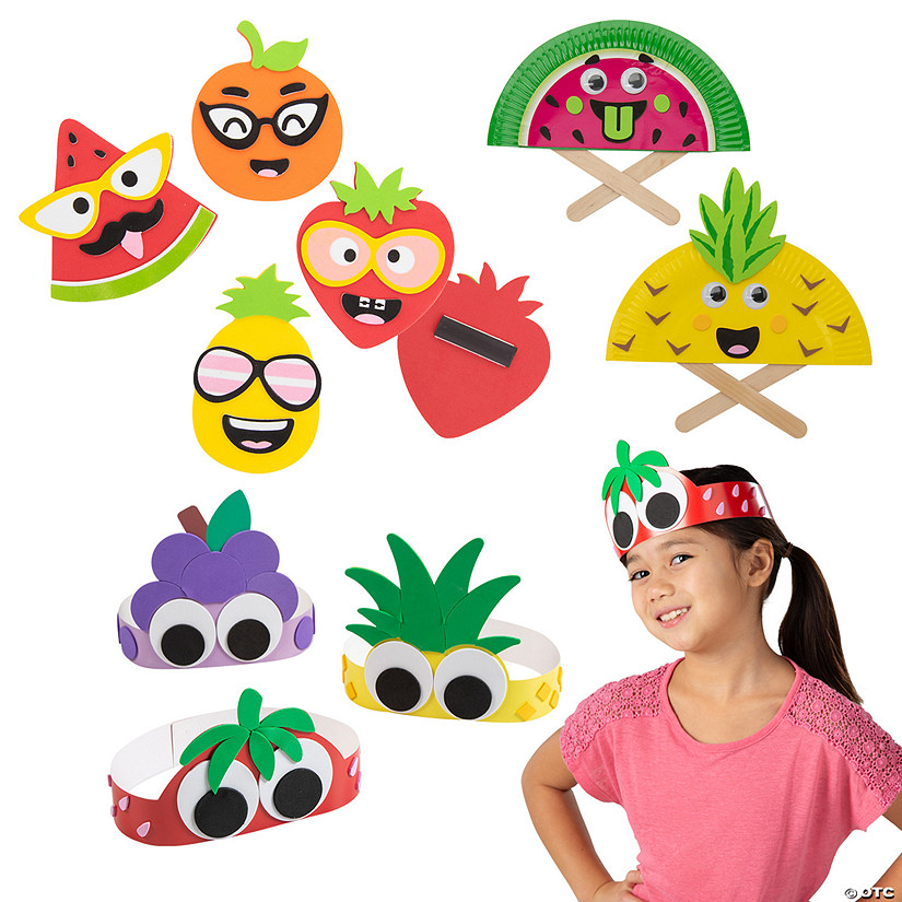 Funny Fruit Craft Kit Assortment - Makes 36 Image