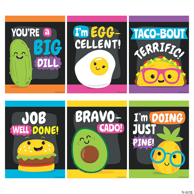 Funtastic Food Friends Classroom Posters - 6 Pc. Image
