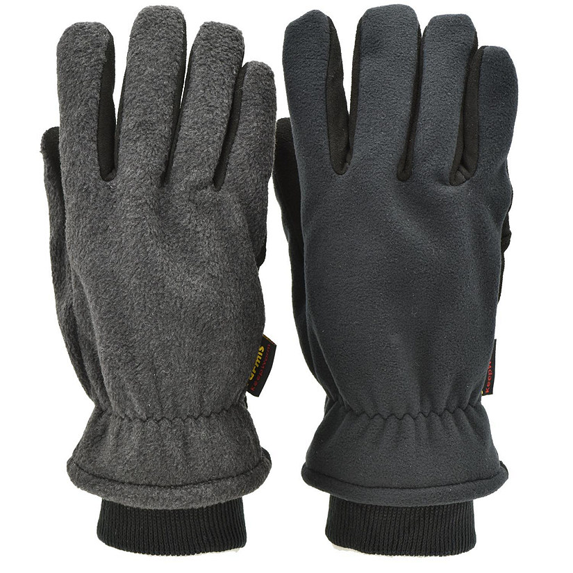 G & F Products Deerskin Polar fleece Back and thinsulate lining Winter Outdoor Gloves Image
