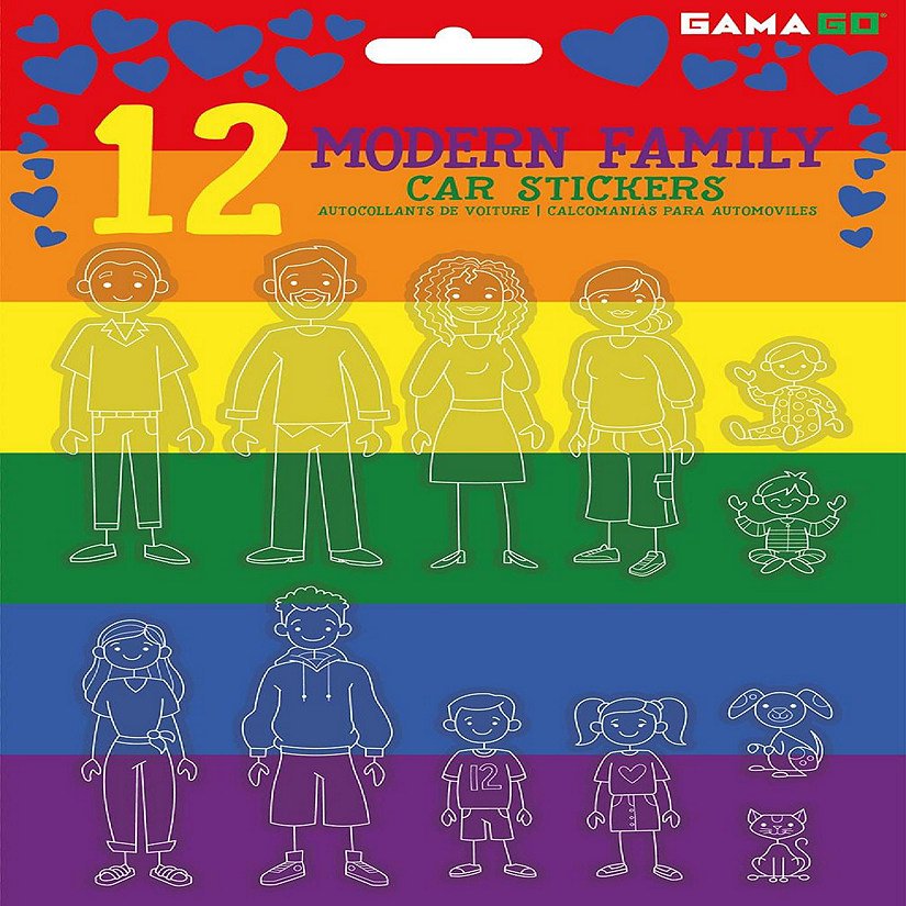 GAMAGO Modern Family Car Stickers  Set of 12 Image