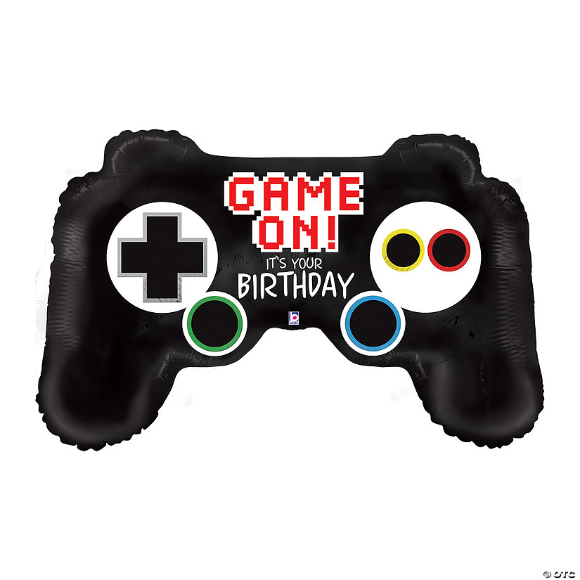 Game Controller Birthday 36" Mylar Balloon Image