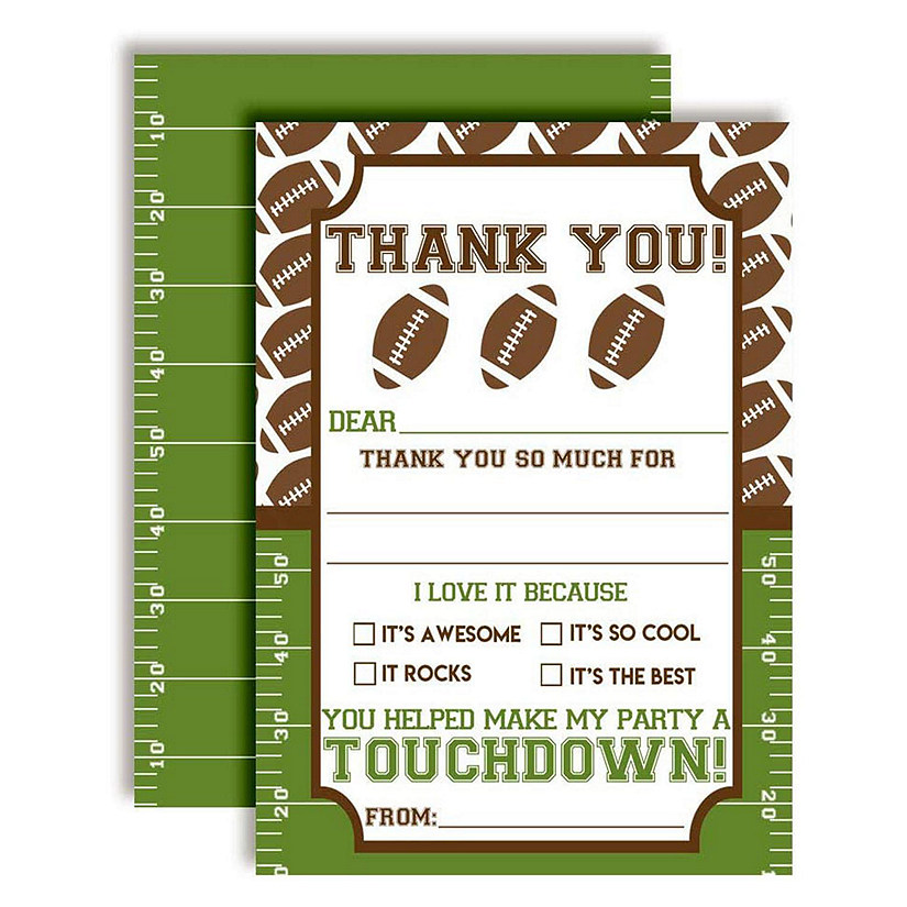Game Time Football Thank You 20pc. by AmandaCreation Image
