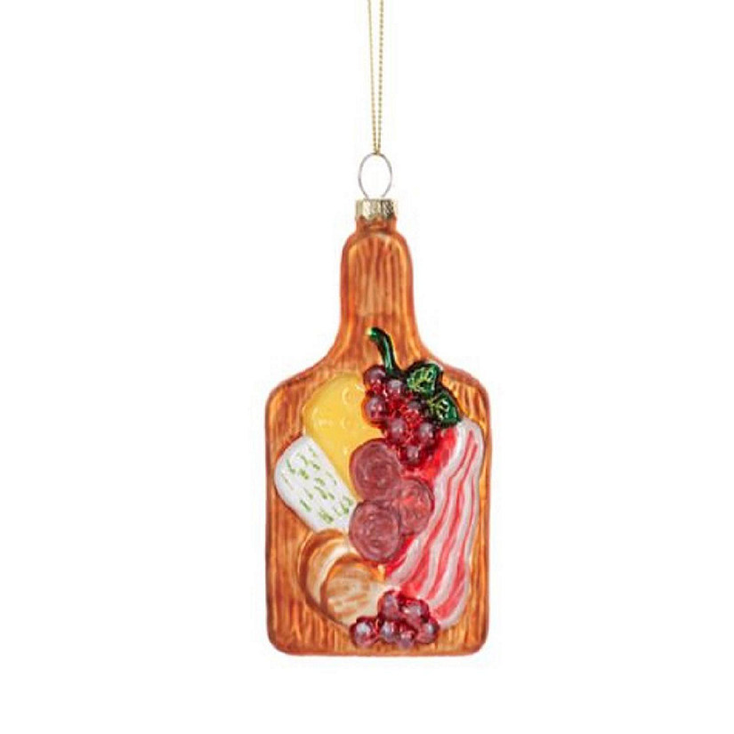 Ganz Charcuterie Christmas Tree Ornament Glass 5.2 Inch Multicolor Image
