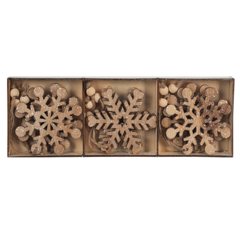 Ganz Natural Snowflake Ornament Boxed Set, 12-Piece Set Image