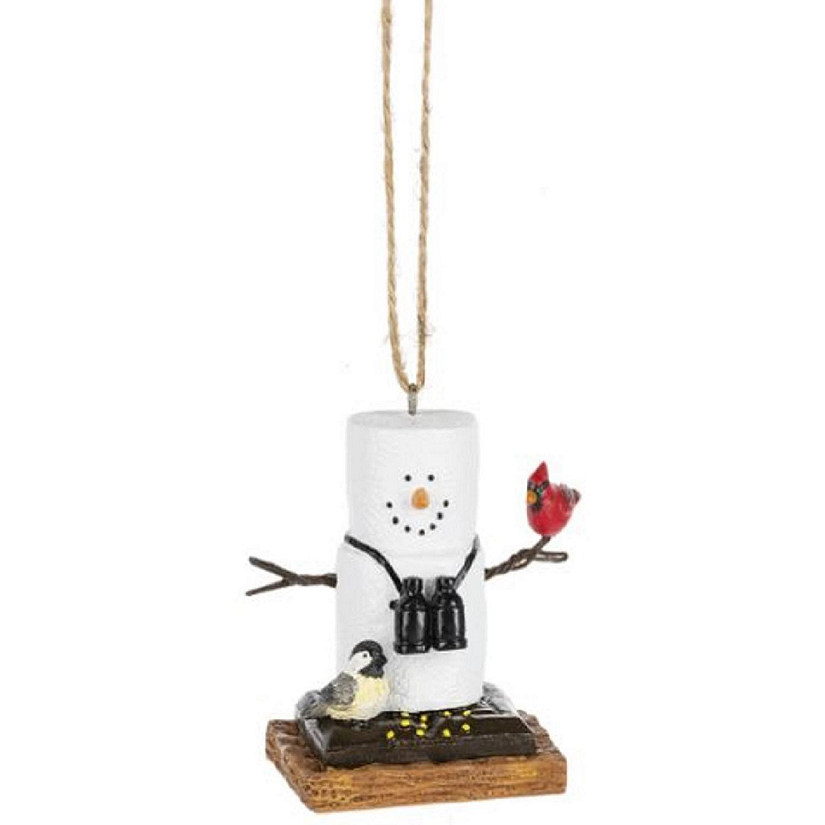 Ganz S'mores Birdwatcher Christmas Tree Ornament 2.6 Inch Multicolor Image